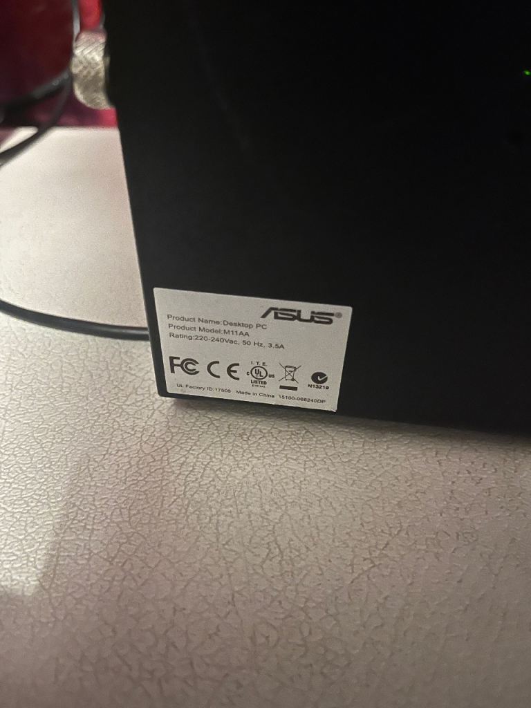 ASUS i5-3340S Desktop Computer 8GB 1TB