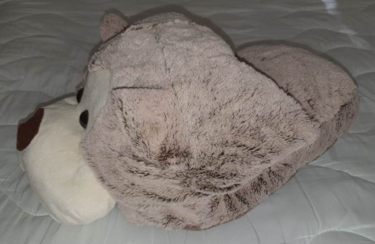 B&M Giant Oversized Brown Plush Foot Warmer Cushion Monkey Bear NEW