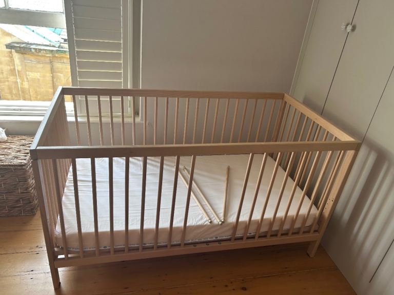 Cot Bed + Mattress | Excellent Condition | £80