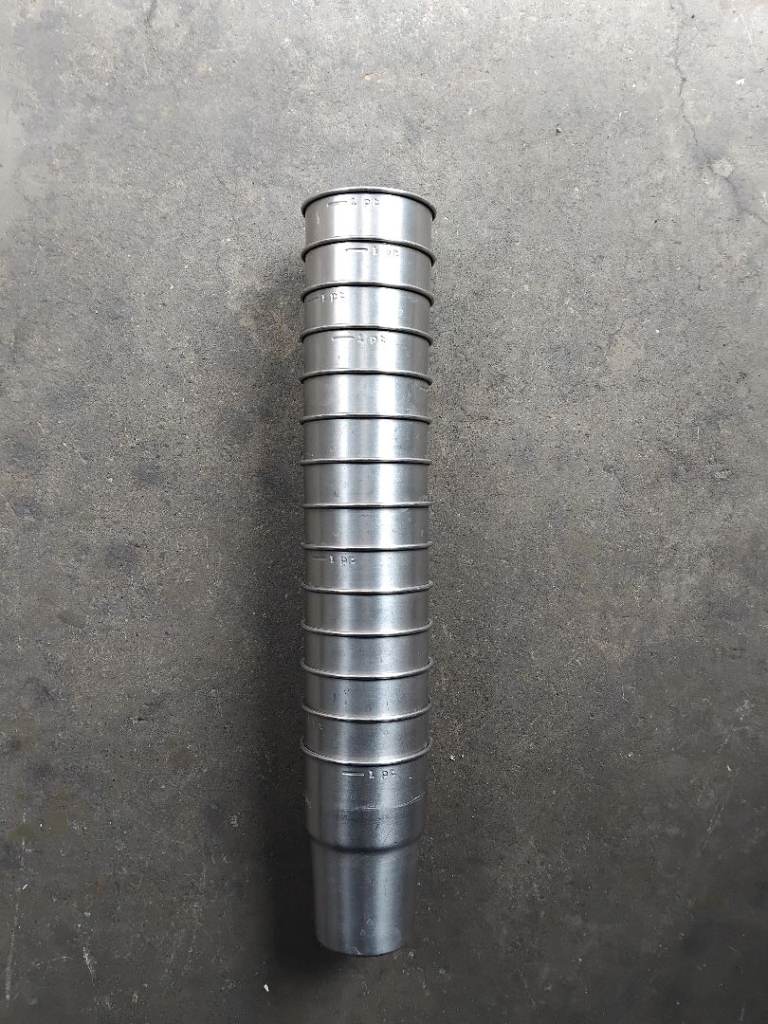 14x APS stainless steel glasses - Made in England