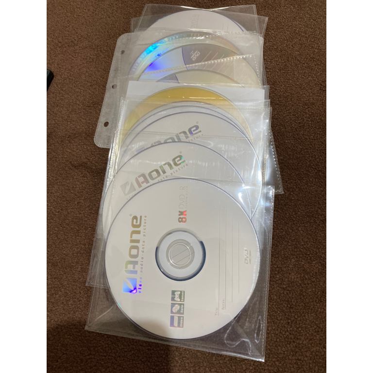 CDs. Wallet. Cases. DVDs blank 