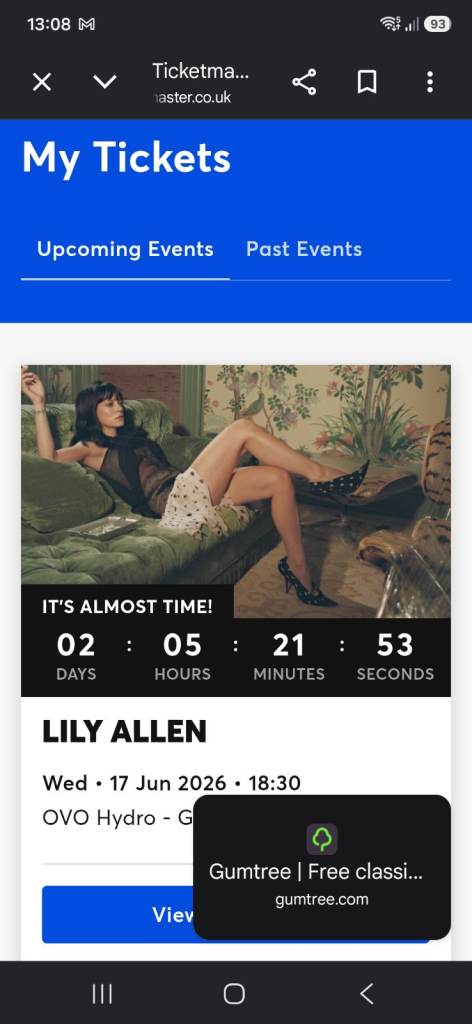 Lily Allen tickets x2 