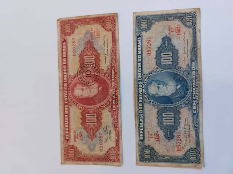 Old Brazilian cash notes for sale / Notas Antigas Brazileiras a venda