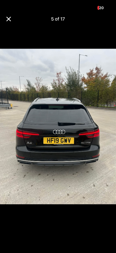 Audi, A4, Estate, 2019, Semi-Auto, 1984 (cc), 5 doors