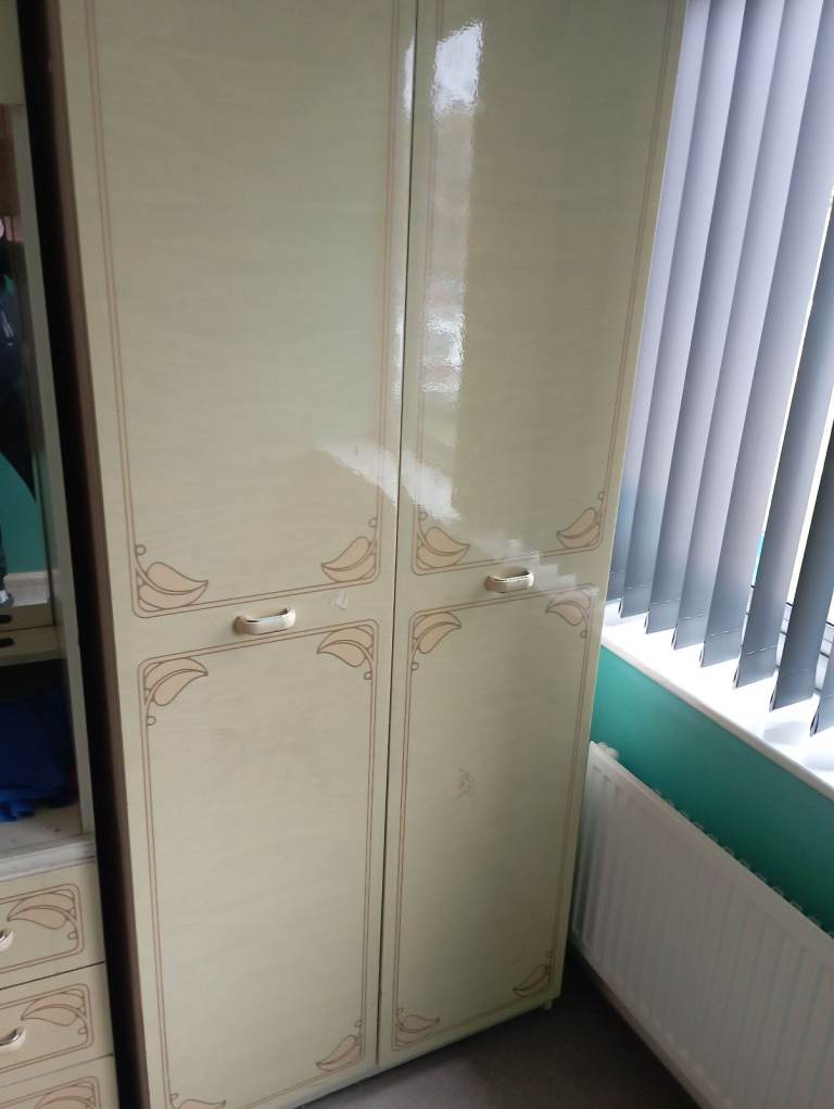 Cupboard with side mirror chest of drawers cupboard 