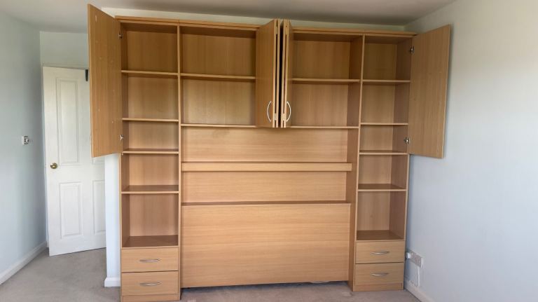 Wardrobe set - shelving for bed - free 