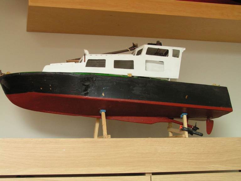 RC Model Boat with some RCs fitted and some as spires with  controller