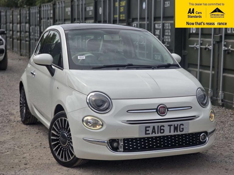 2016 Fiat 500 1.2 Lounge Hatchback 3dr Petrol Dualogic Euro 6 (s/s) (69 bhp) Hatchback Petrol Aut...