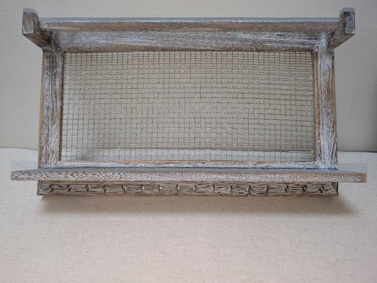 Rustic Wooden Jewellery Display – Shabby Chic / Farmhouse Style