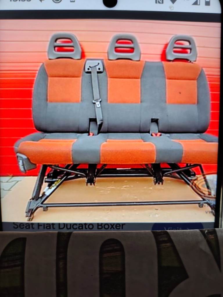 Bench seat for fiat Ducati van