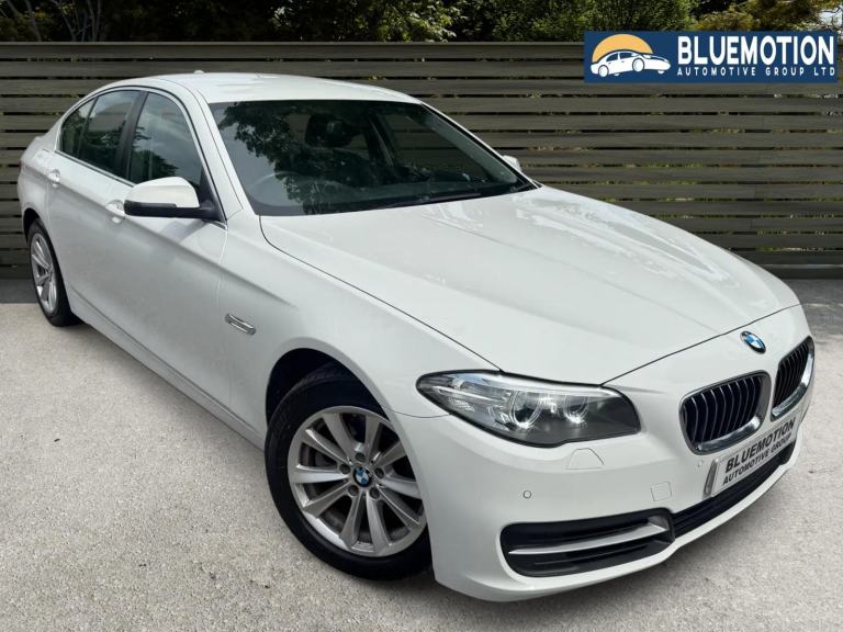 ✿2015/65 BMW 5 Series 520d [190] SE 4dr Step Auto, White ✿FSH ✿ONE OWNER✿