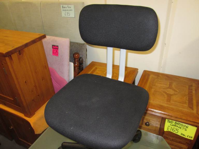 image for GREY STUDY CHAIR ON WHEELS at HAVEN TRUST CHARITY SHOP