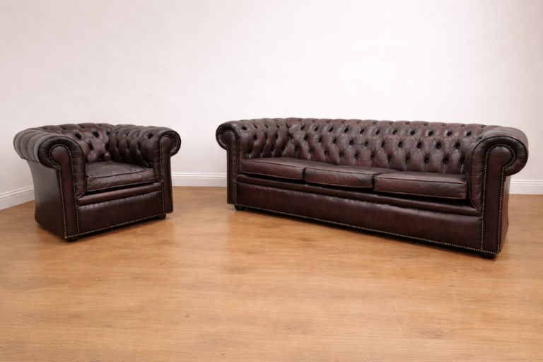 Vintage 1970s Pegasus Chesterfield 3 Seater Sofa & Armchair Suite £995 Delivery Included