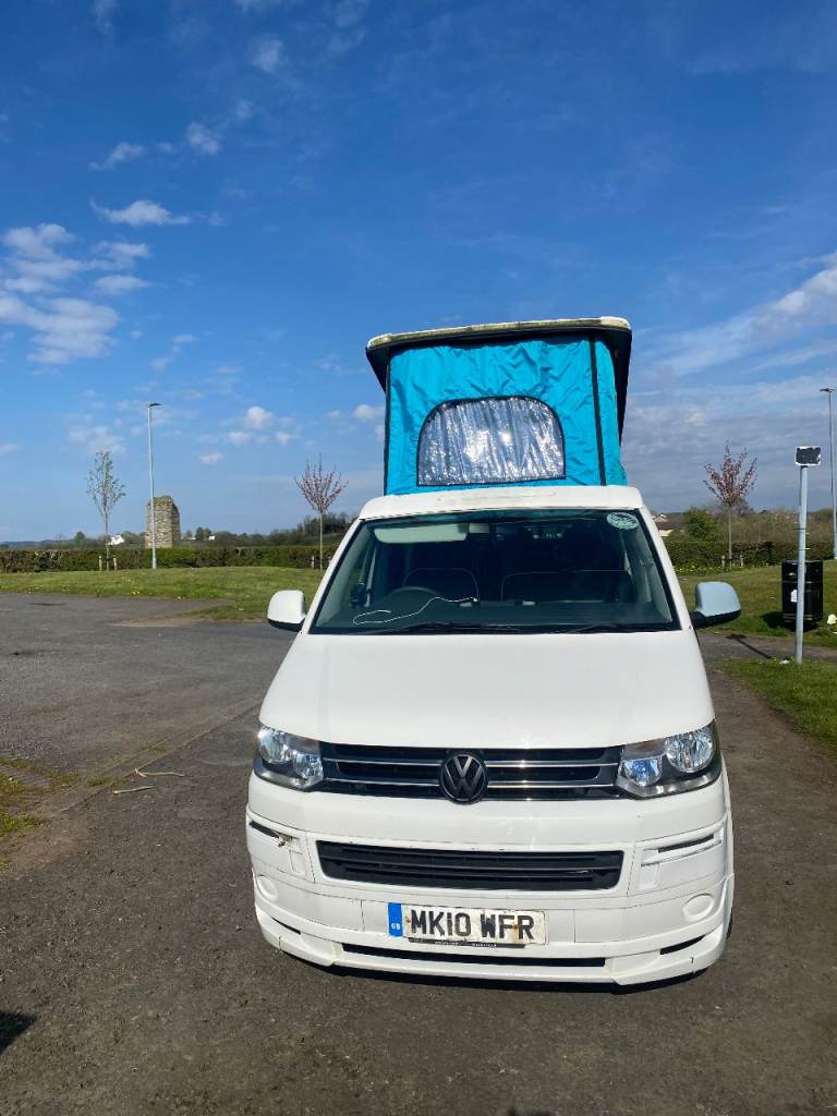 VW Transporter T30 LWB Campervan (2010) – 4 Berth Pop-Top – Diesel Manual – White For Sale