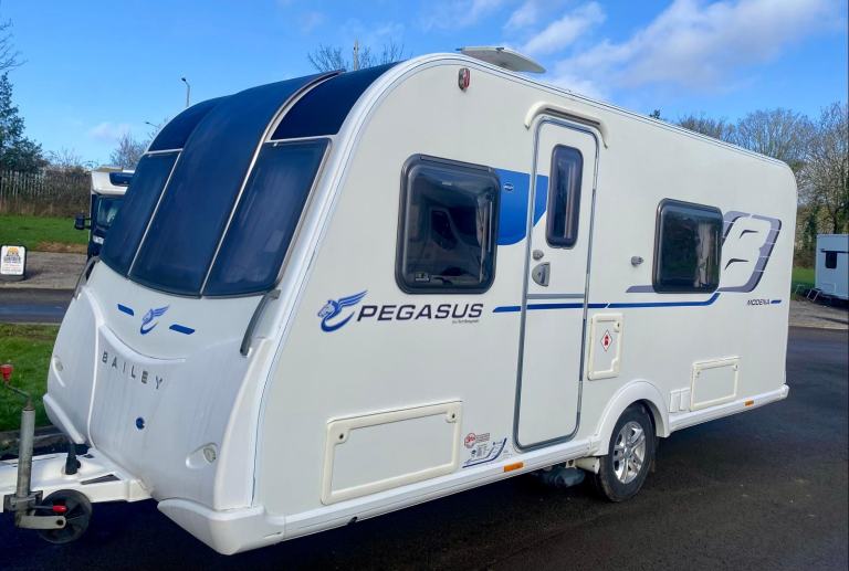 2016 Bailey Pegasus Modena S4. 4 berth. Single axle. Pre owned touring caravan