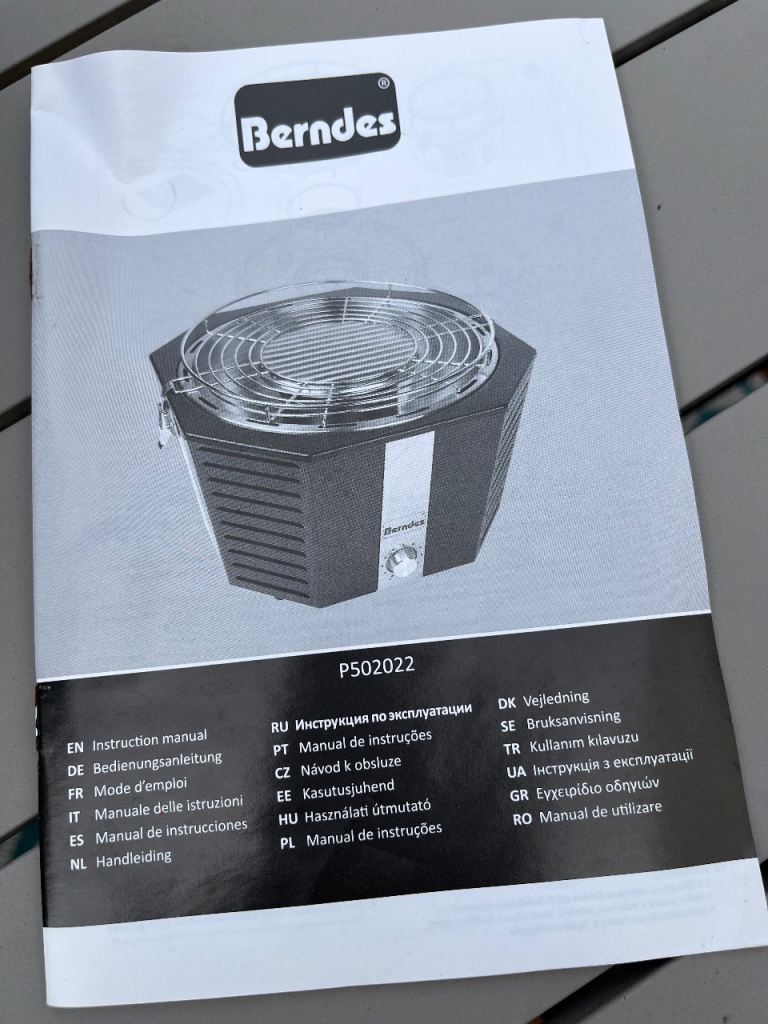 Berndes portable tabletop BBQ 
