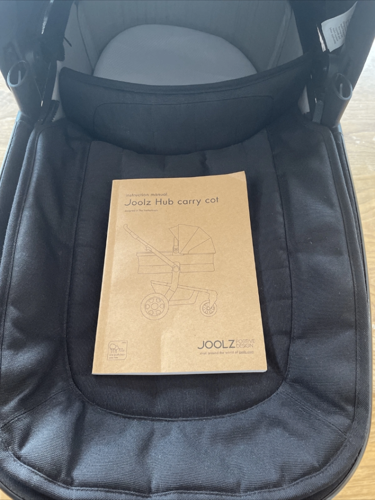 Joolz Hub+ Carrycot / Bassinet - Brilliant BLACK - Used