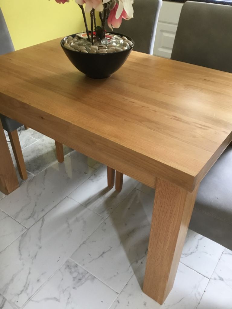 Solid Wood Dining Table and 4 chairs