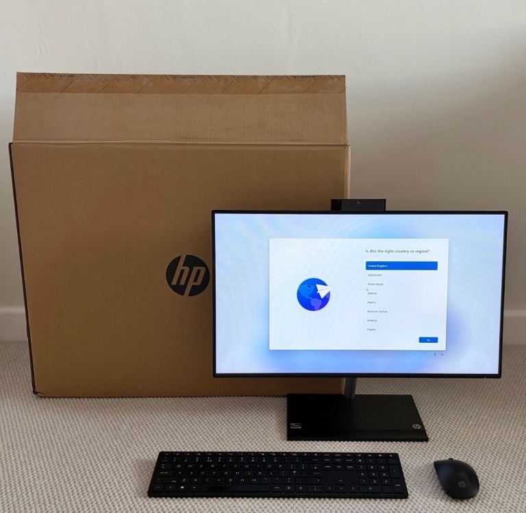 HP 24-ck0001na 23.8" All-in-One PC - AMD Ryzen 5, 512 GB SSD, Black