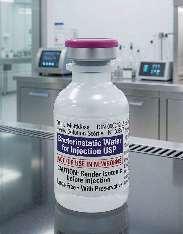 Pfizer/Hospira Bacteriostatic Water for Injection, USP (0.9% Benzyl Alcohol), 30 mL Bottle | in Stirling