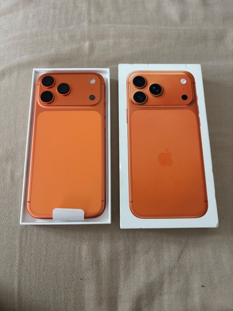 iPhone 17 Pro Max Orange – Fully Working – Boxed – 100% Battery Health