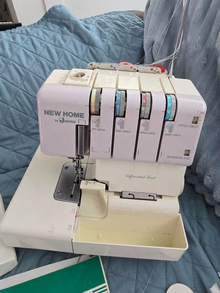 Janome New Home Overlocker Sewing Machine – Good Condition