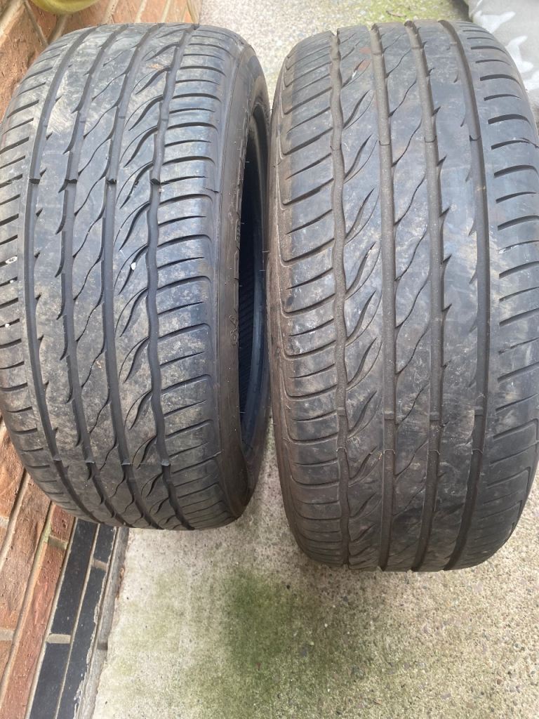 225/55/17” matching pair of very good part worn Tyres 