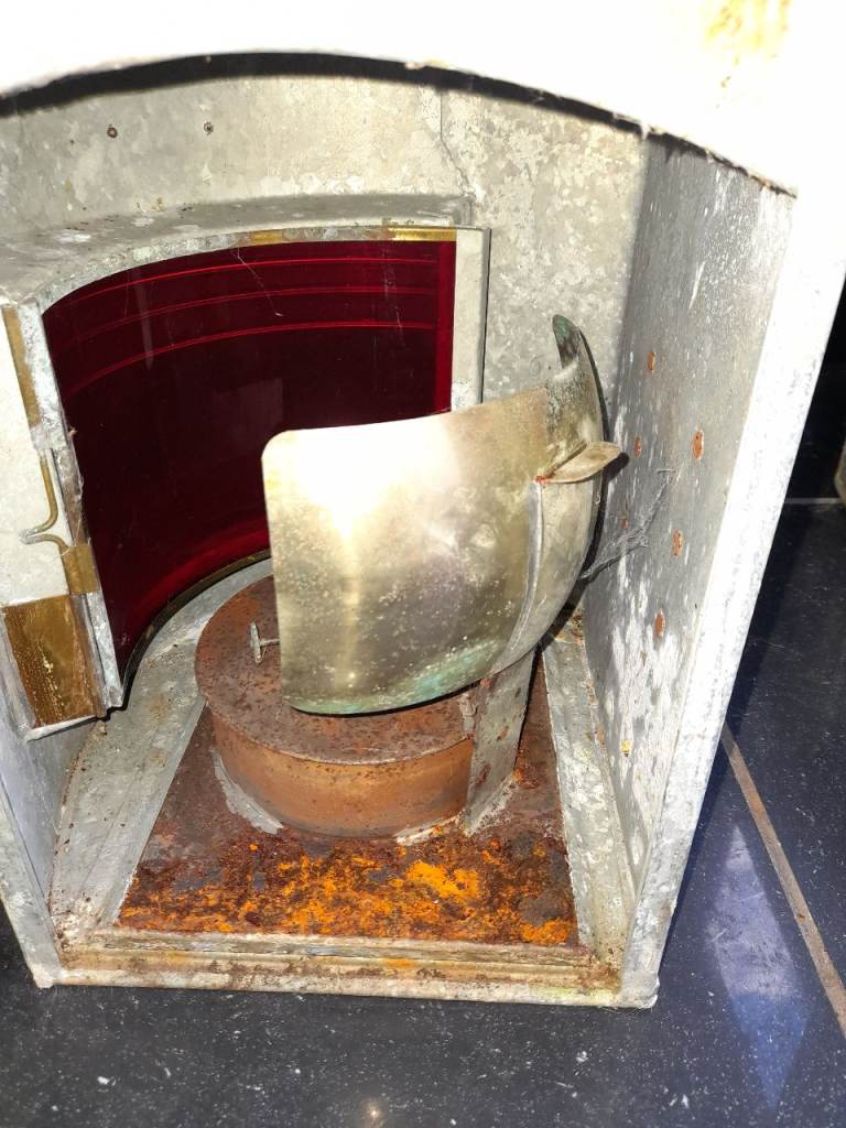 1942 Vintage meteorite ship navigation latern set of 2 