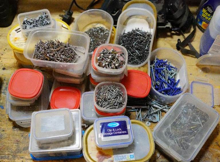 Boxes of nails