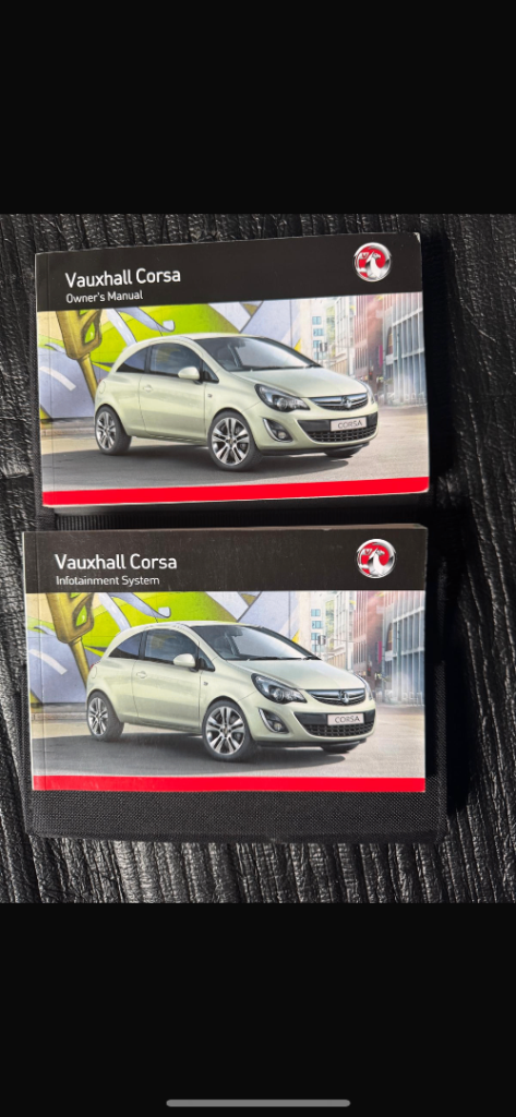 Vauxhall Corsa 2014 onwards manual and case
