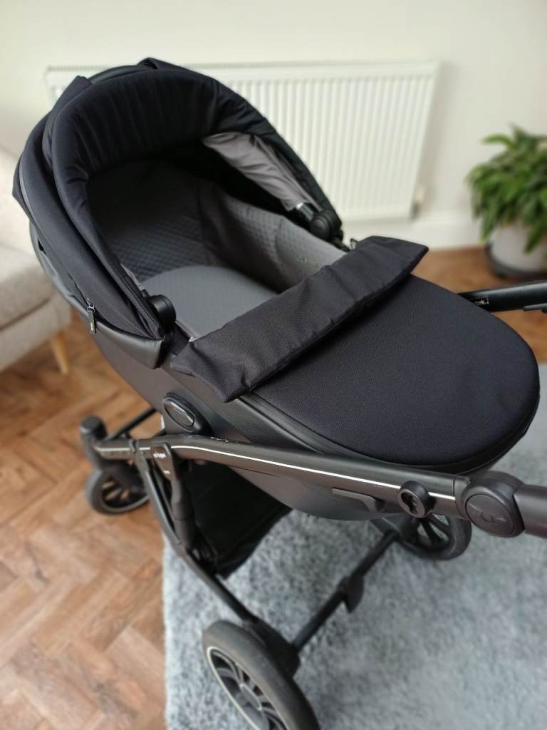 Anex m/type Black Pram and Stroller - Like New Condition