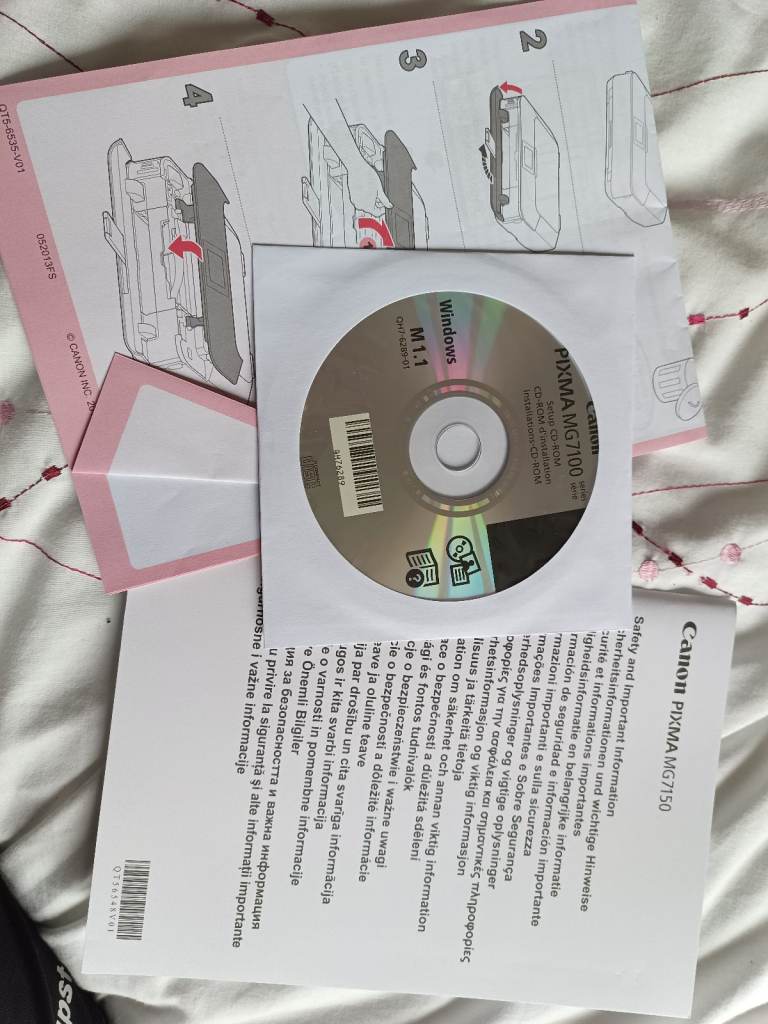 Canon Printer CD & Booklet