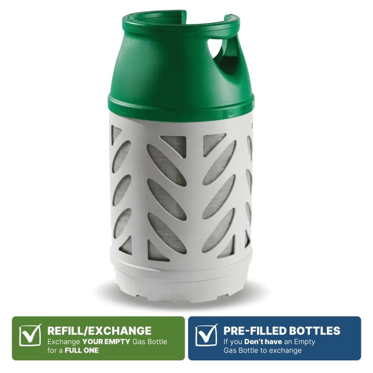 BP Gaslight (Full) 10kg Propane Gas Bottle for BBQ/Patio Heater/Pizza Oven etc