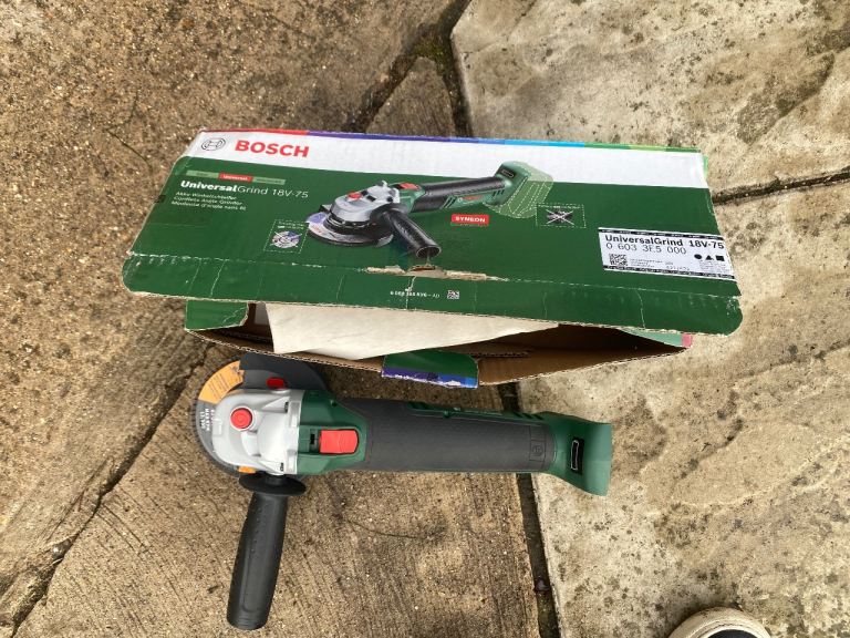 Bosch UniversalGrind 18V-75 Angle Grinder – As Good As New