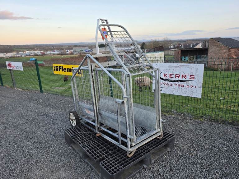 Ritchie galvanised lamb weigh scales farm livestock tractor 
