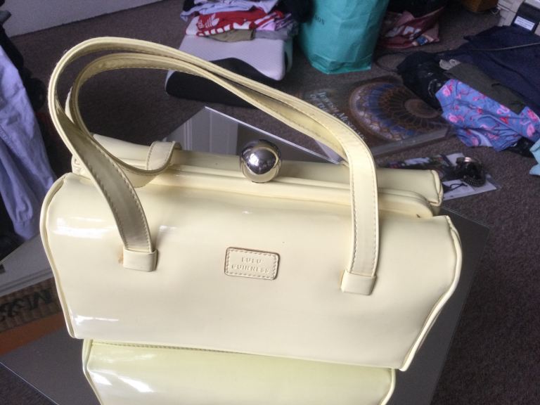 Lulu Guinness Patent yellow bag