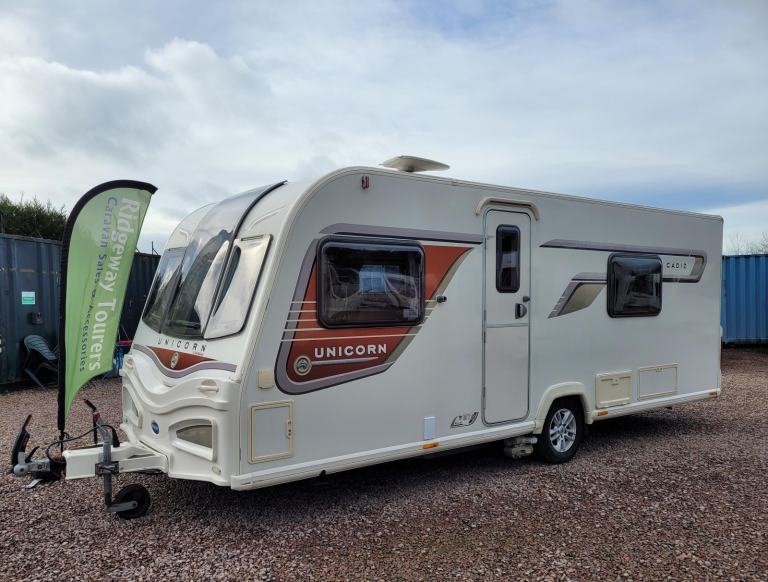 Bailey Unicorn Cadiz 2014 Single Axle Fixed Bed 4 Berth - Motor Mover, AL-KO ATC
