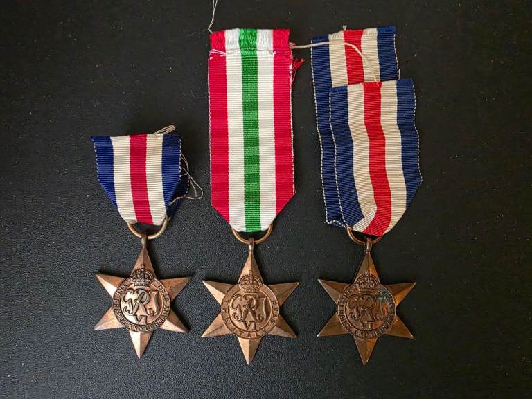 WW2 FRANCE & GERMANY STARS & ITALY STAR