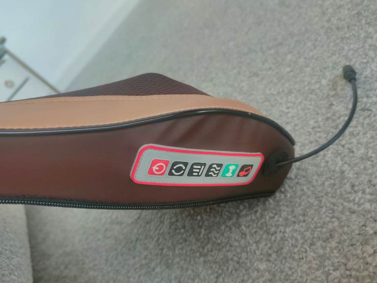 Portable Neck and Back Massager Cushion – Good Condition