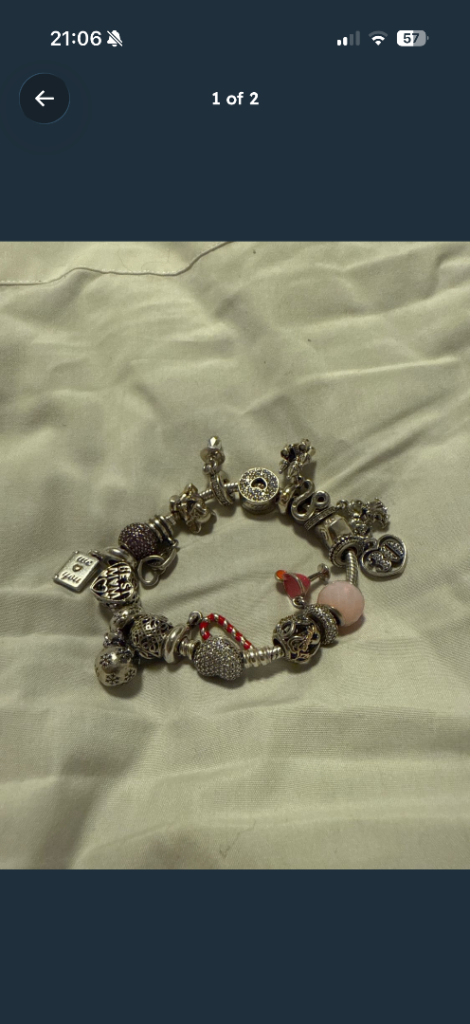 Pandora Charm Bracelet with Multiple Charms