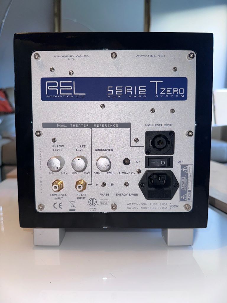 REL subwoofer serie T zero