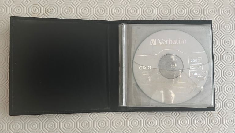Premium Leather DVD Case 16x16x3 + 10 Disks & Storage Tower • Excellent Condition 