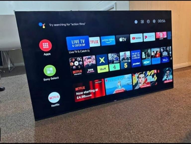 50"SONY BRAVIA ANDRIOD 4K SMART WIFI LED TV PERFECT WORKING 165
