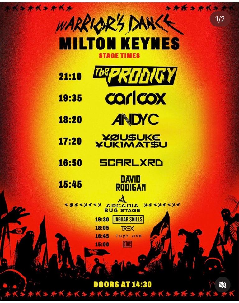 2 x Warrior's Dance Milton Keynes Festival Tickets - must go!