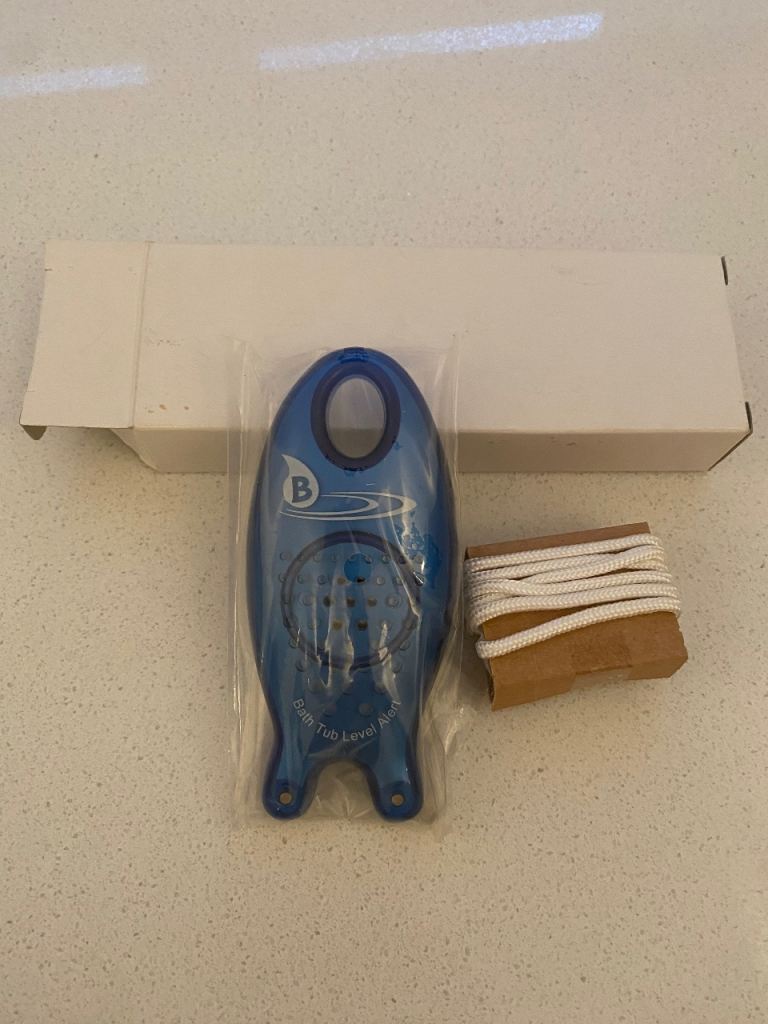Blue Fish Bath Alarm New