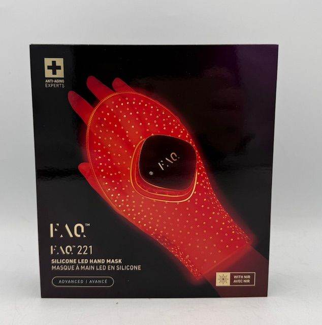FAQ 221 Wearable Silicone Anti-aging NIR + 7 LED Light Therapy Hand Mask