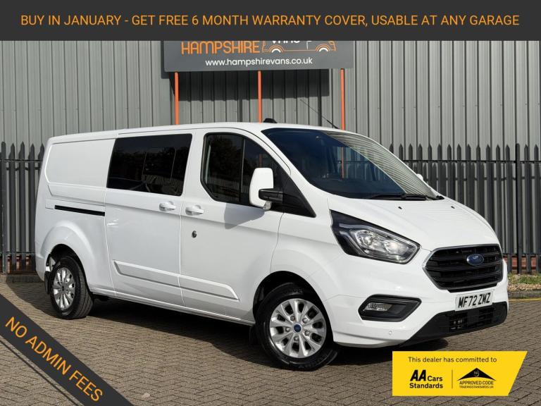 2022 Ford Transit Custom 2.0 300 EcoBlue Limited Crew Van Double Cab 5dr Diesel Manual L2 H1 Euro...