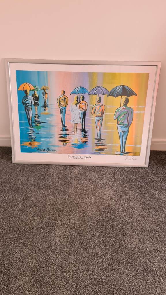 Steven Brown Scottish Summer Collectors Edition Large A1 size Professionally Framed print.