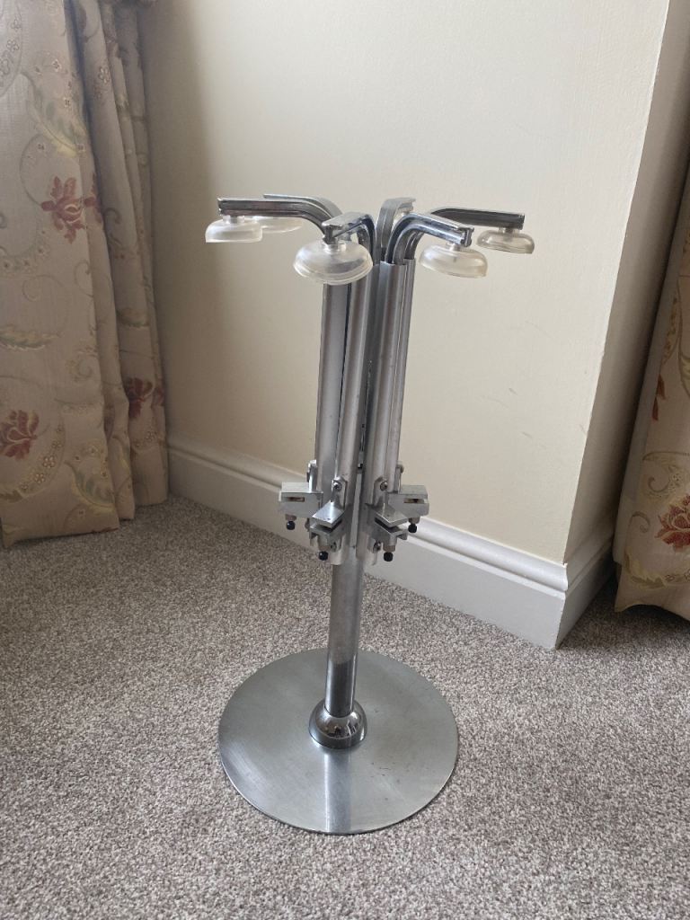 Vintage Templex Rotating Spirits Bottle Caddy Chrome Bar Bottle Holder