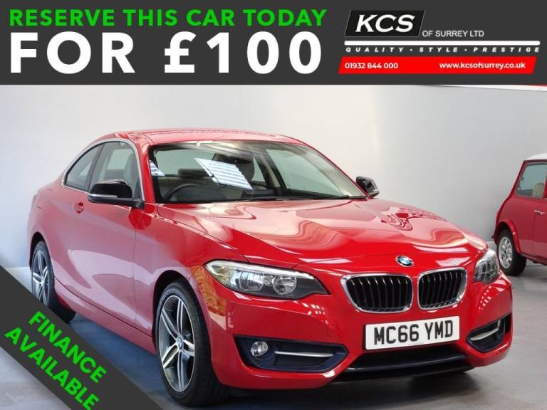 2016 BMW 2 Series 2.0 220d Sport Coupe 2dr Diesel Auto xDrive Euro 6 (s/s) (190 ps) Coupe Diesel ...